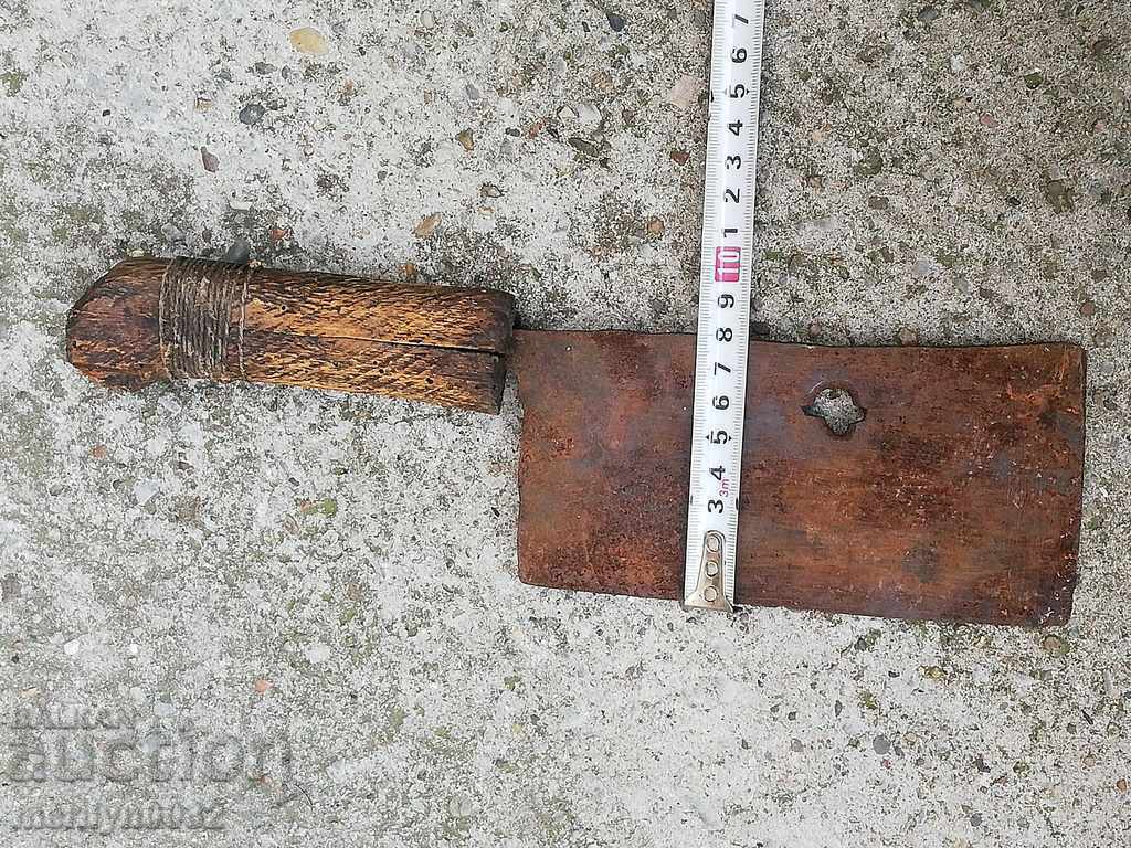 Old forged saber, ax, pole, knife, machete - 5 Old forged saber, ax, pole, knife, machete - 5