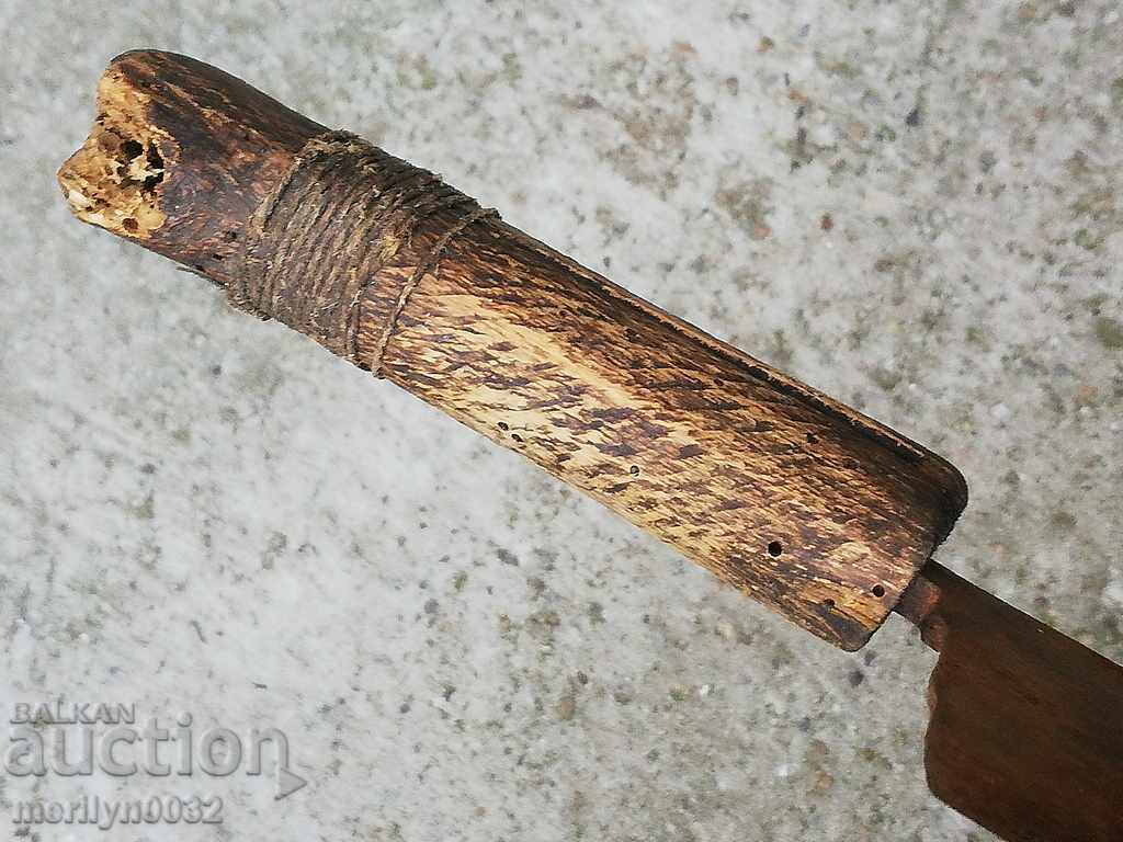 Old forged saber, ax, pole, knife, machete - 6 Old forged saber, ax, pole, knife, machete - 6