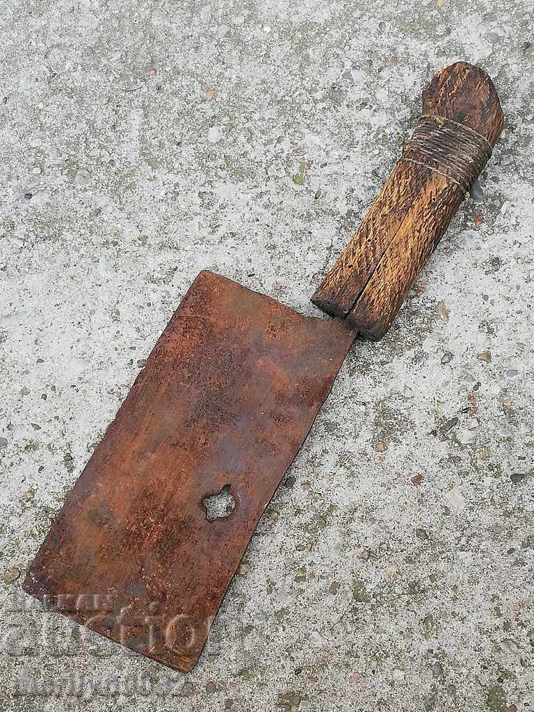 Old forged saber, ax, pole, knife, machete - 7 Old forged saber, ax, pole, knife, machete - 7