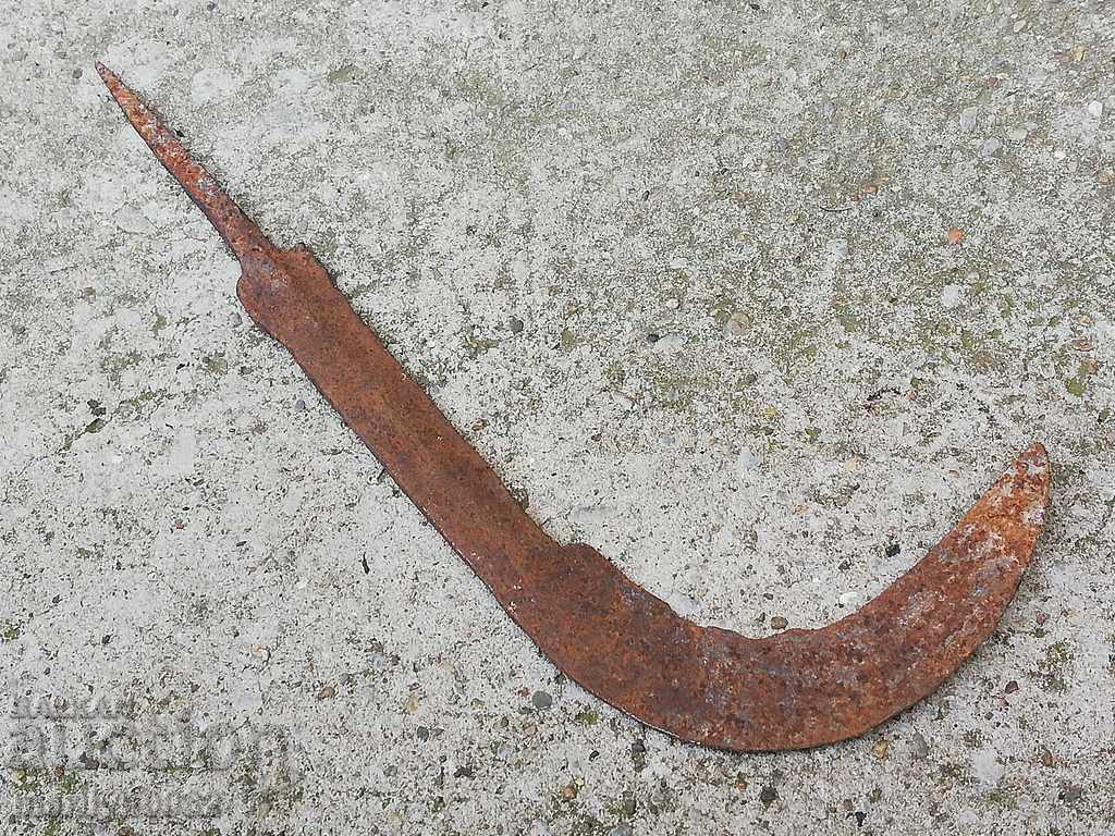 Old handmade knife, wrought iron with price 24.00 BGN | € 12.27 Old handmade knife, wrought iron with price 24.00 BGN | € 12.27