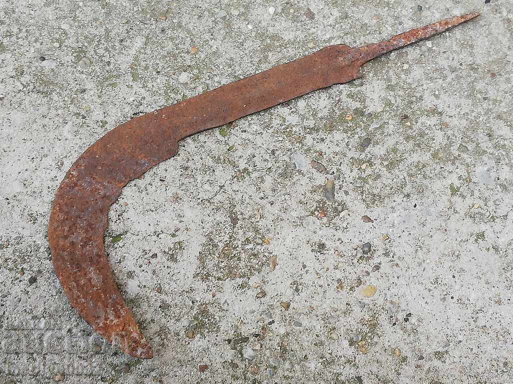 Old handmade knife, wrought iron - 6 Old handmade knife, wrought iron - 6