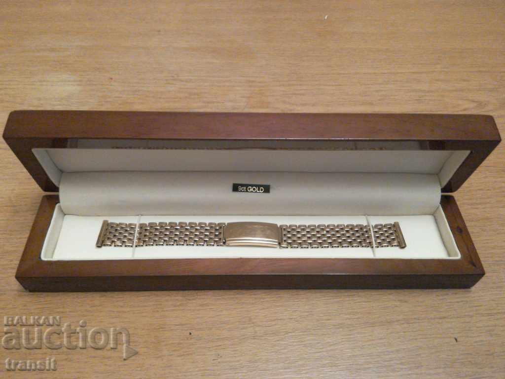 Gold watch chain, Gold bracelet MONVIL 9 carat