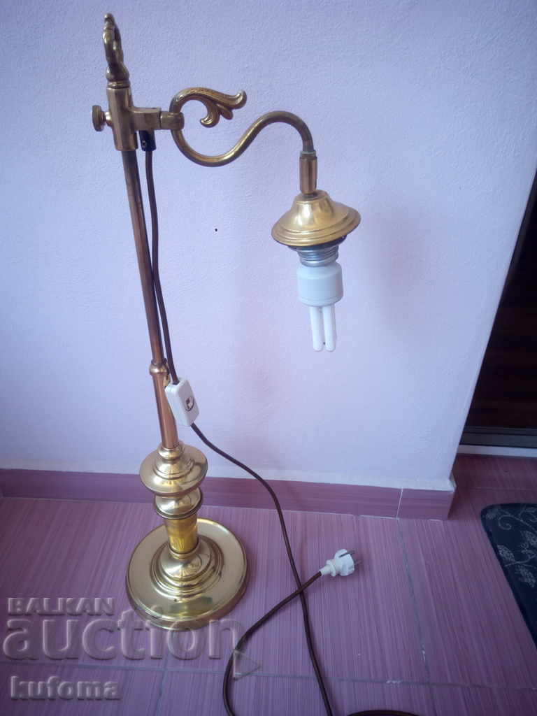 An old brass lamp