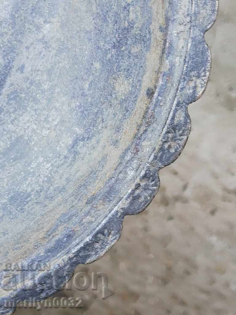 Ottoman brass saucer panica plate dish. - 6 Ottoman brass saucer panica plate dish. - 6