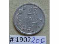 25 centime 1954 Luxemburg