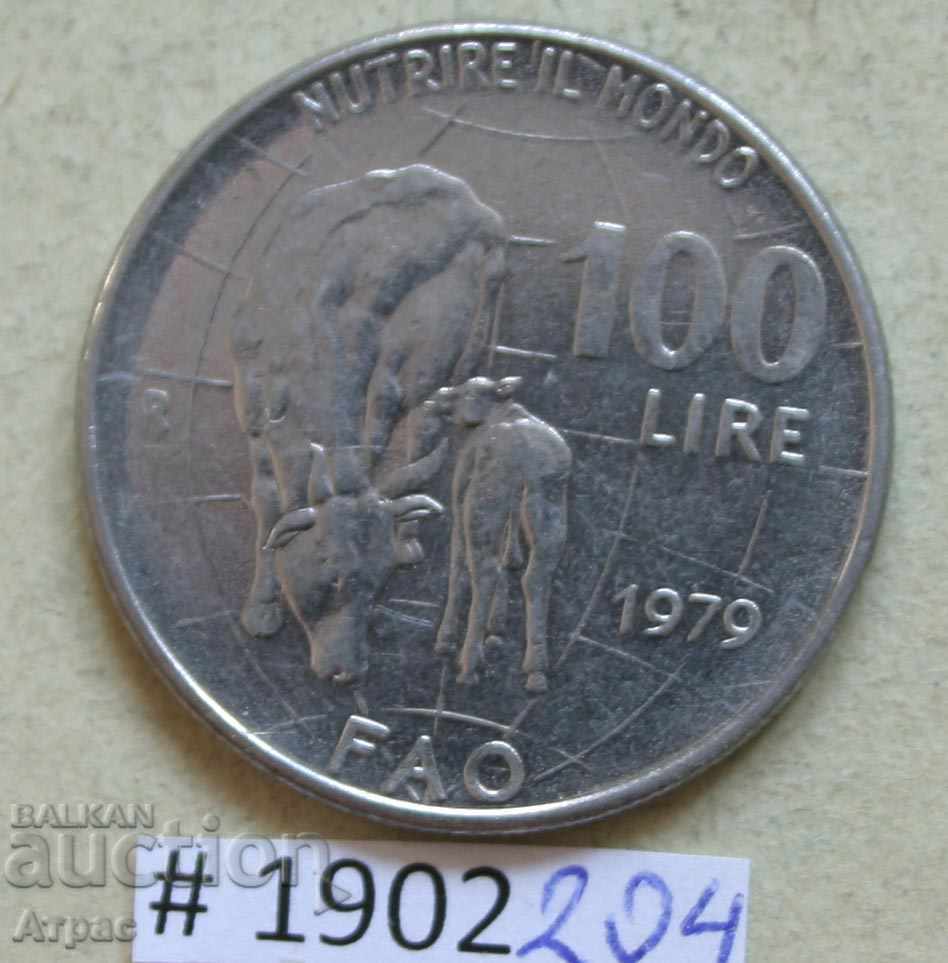 100 de lire sterline 1979 Italia