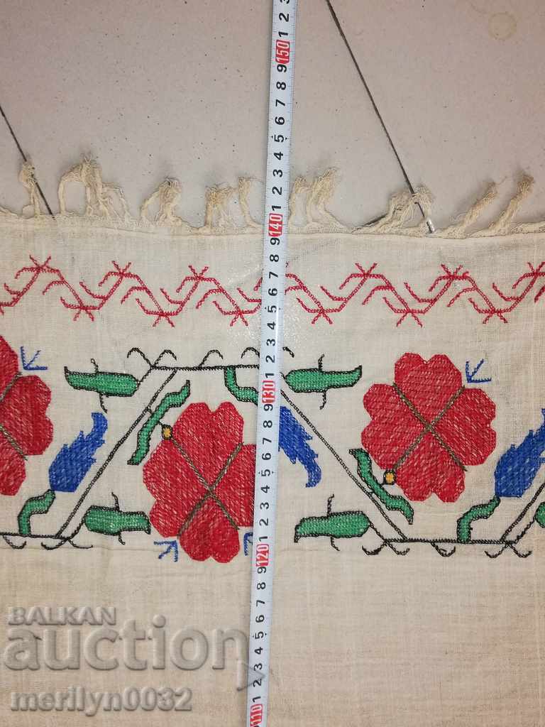 An old hand-woven cloth with root embroidery - 6 An old hand-woven cloth with root embroidery - 6