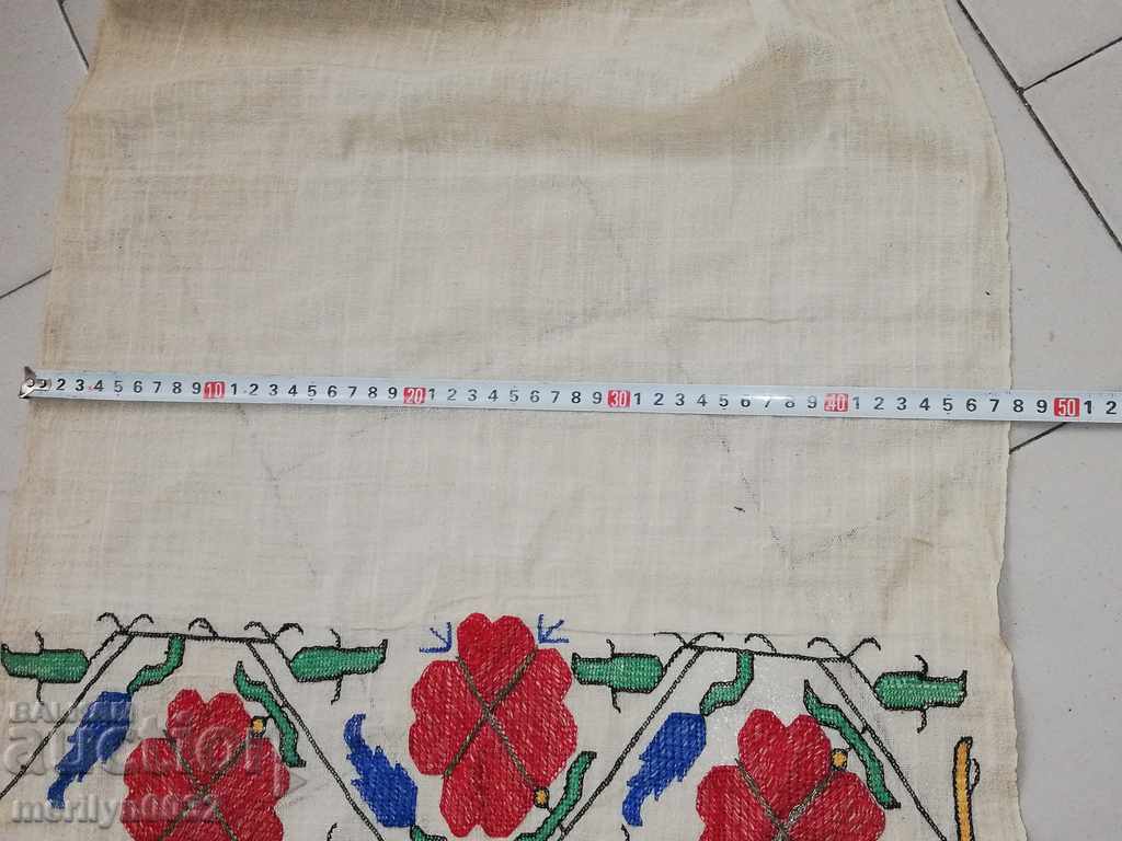 An old hand-woven cloth with root embroidery - 7 An old hand-woven cloth with root embroidery - 7