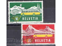 1953. Elveția. Poșta de munte.