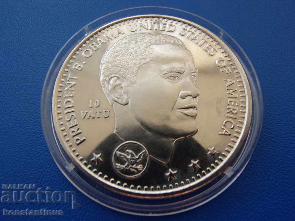 Vanuatu 10 Vatu 2009 UNC PROOF Rare 38.5 mm. 28,5гр.