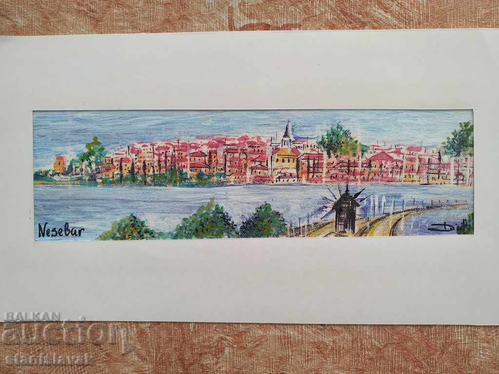 Painting landscape Nessebar with price 12.00 BGN | € 6.14 Painting landscape Nessebar with price 12.00 BGN | € 6.14