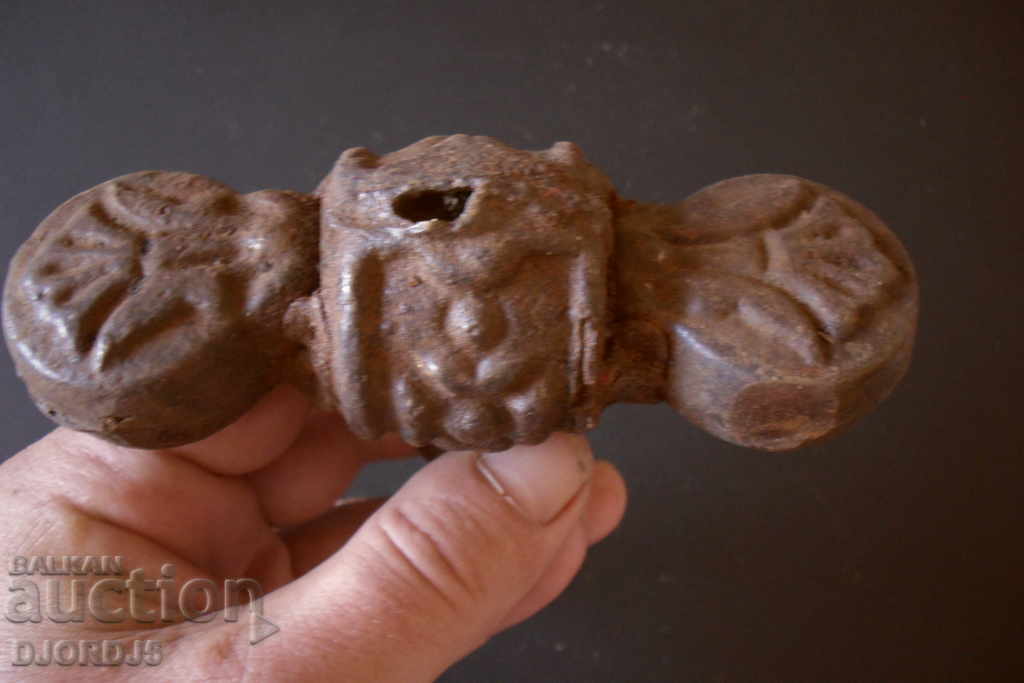 Cast iron handle, ornaments - 5