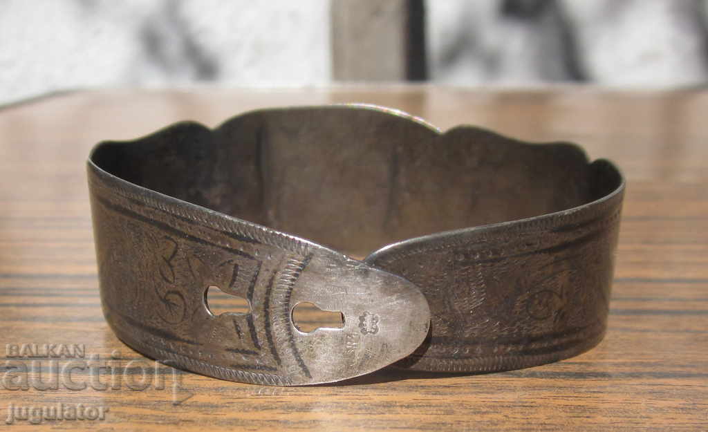 βραχιόλι αντίκες ασημένια κυρία με σαπούνι 84 τσαρική Ρωσία - 6