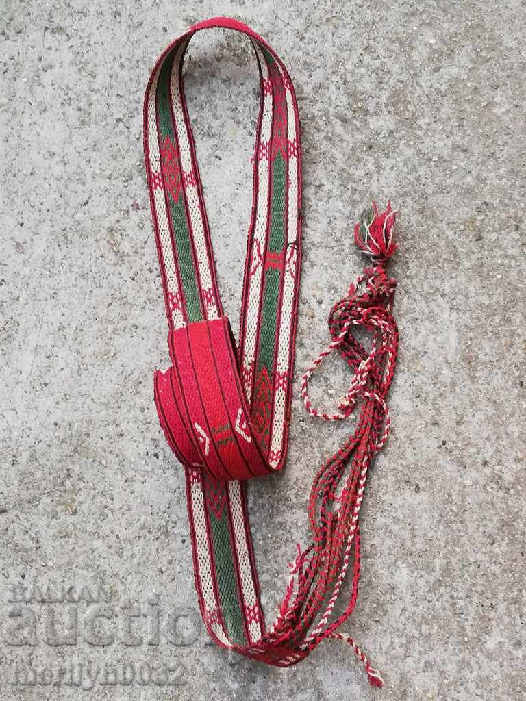 Old hand-woven belt early twentieth century, costume