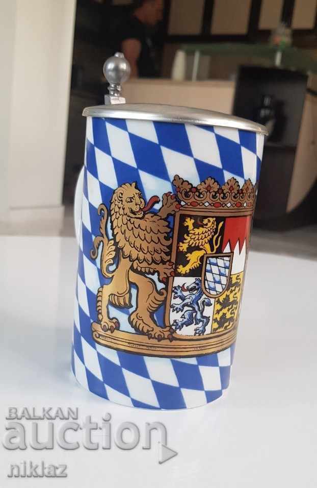 German Ceramic Mug - 0.6 l. Bavaria