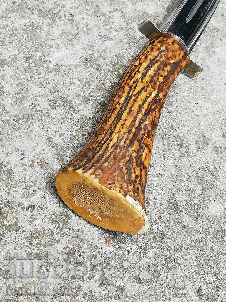 Hunting knife with antler handle - 7 Hunting knife with antler handle - 7
