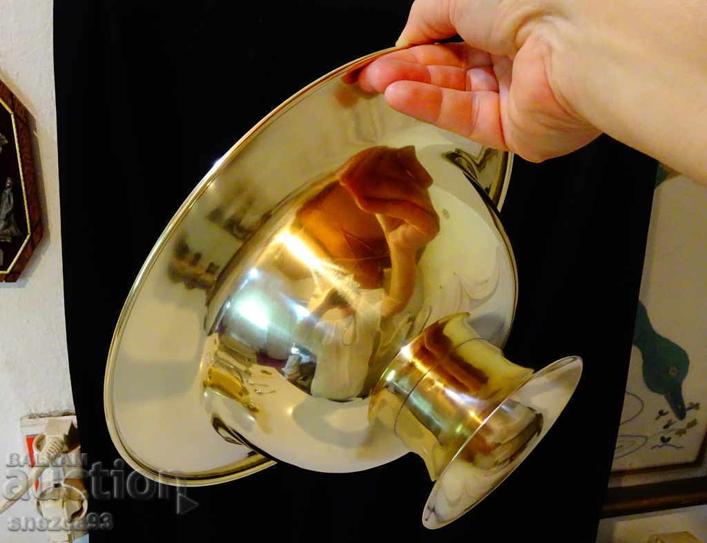 Delivery of Bronze salad bowl with silver, 600 grade Delivery of Bronze salad bowl with silver, 600 grade
