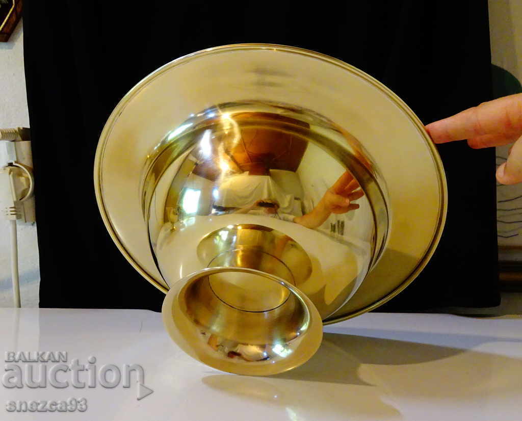 Bronze salad bowl with silver, 600 grade - 6 Bronze salad bowl with silver, 600 grade - 6