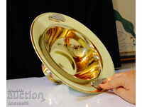 Bol de salată din bronz cu argint proba 600