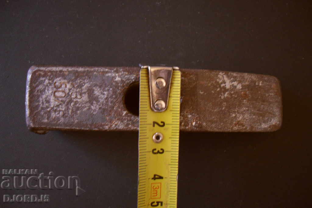 Auction  Old hammer, marking