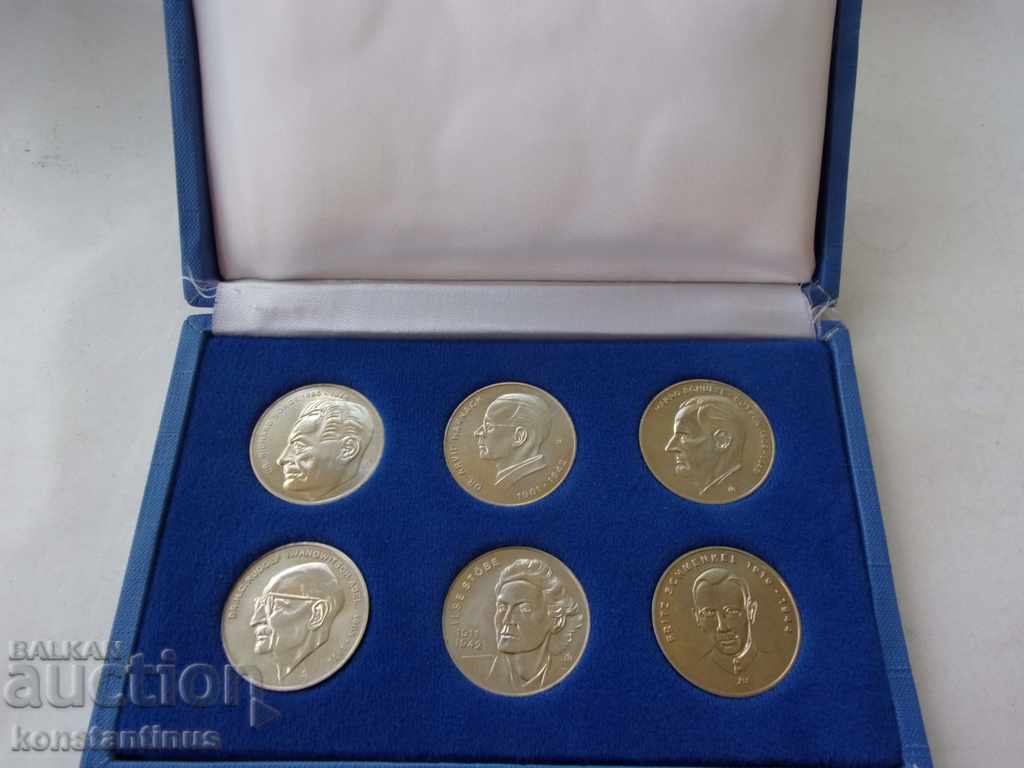 GDR Trial Set 1974 UNC Rare 6 pieces PROBA