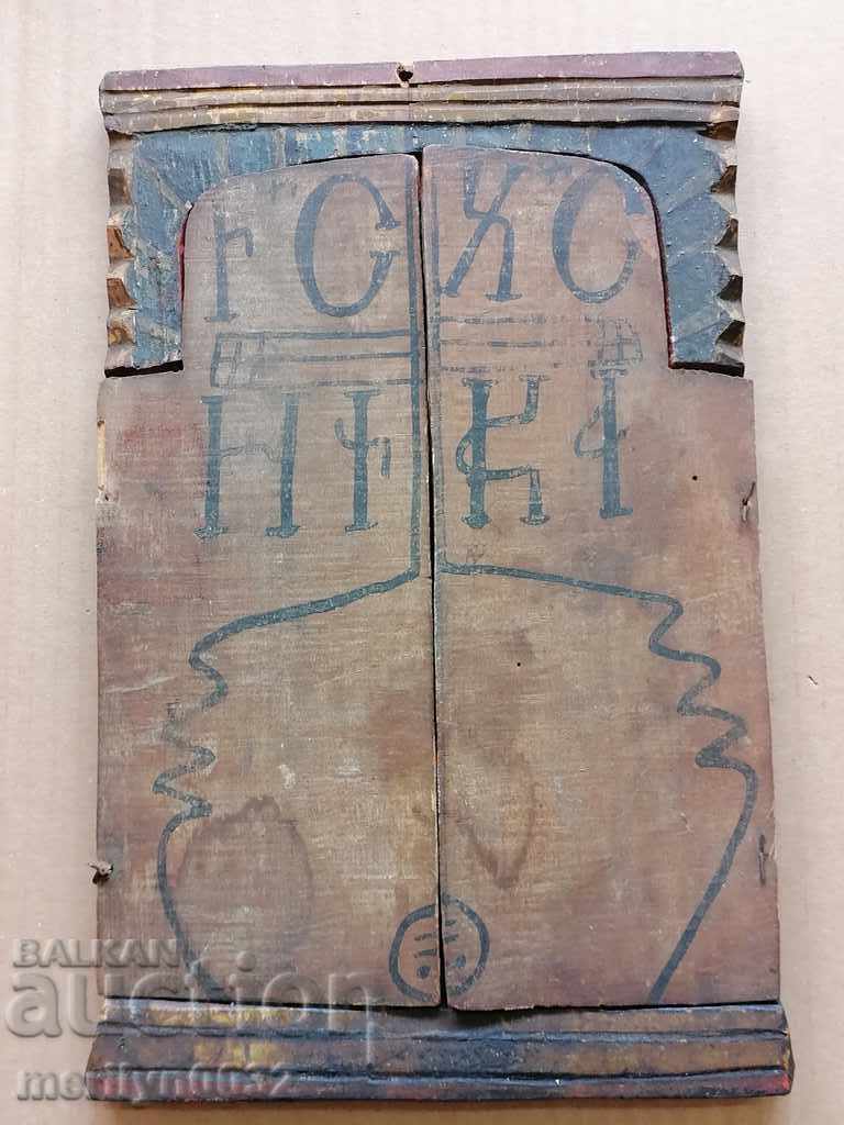 Old triptych, home icon, religion, lamp, cross with price 639.00 BGN | € 326.72