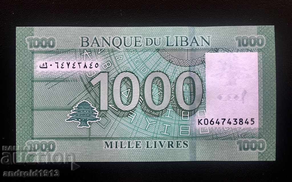 LIBAN - 1000 LIVRE, R-90, UNC
