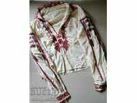 Children's shirt made of silk with Bulgarian embroidery