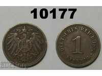 Germania 1 pfenig 1892 O monedă
