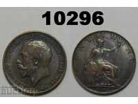 Marea Britanie 1 Farting 1912 XF + Monedă