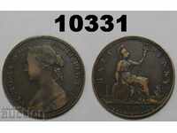 Marea Britanie 1/2 penny 1860 Cerc de cereale