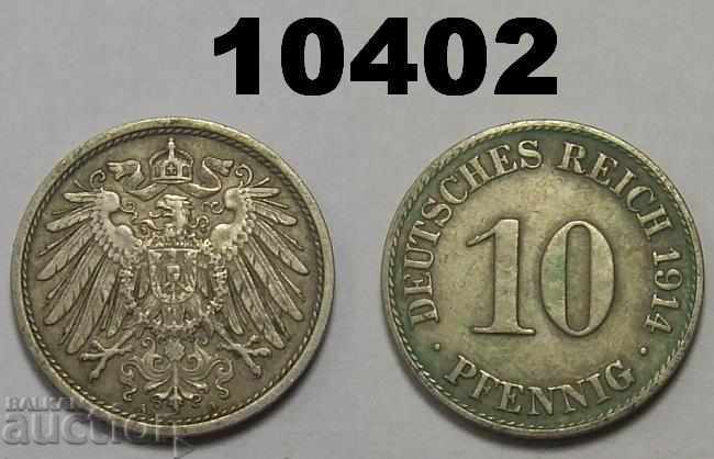 Γερμανία 10 pfenig 1914 Ένα νόμισμα