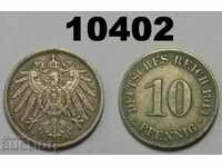 Германия 10 пфенига 1914 А монета