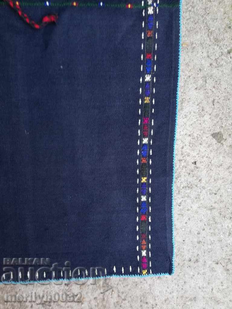 Παλιά υφαντό κεντημένη ποδιά κεντημένη με πούλιες φόρεμα φορεσιά - 7