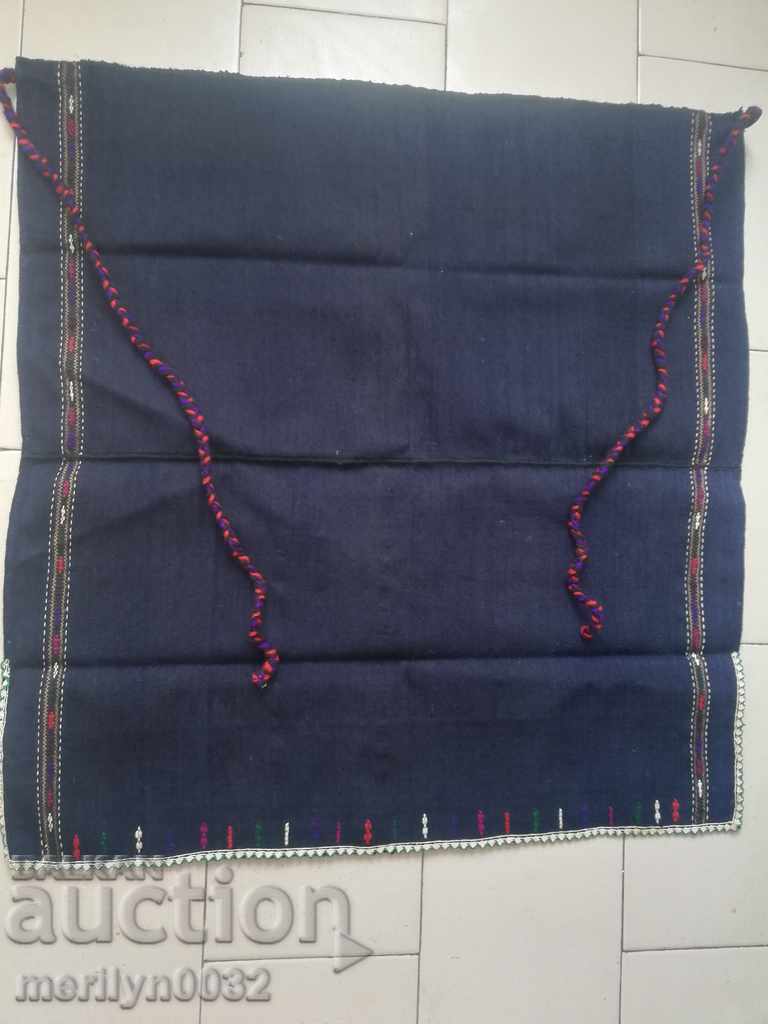 Стара тъкана бродирана везана престилка с сърма носия сукман