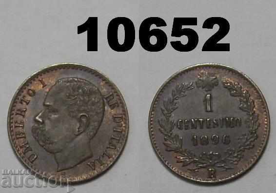 Rare Italia 1 centesimo 1896 R AU / UNC