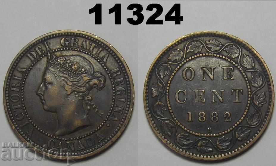 Canada 1 cent 1882 H coin