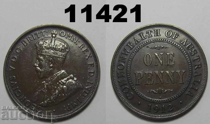 Australia 1 penny 1912 XF + monedă