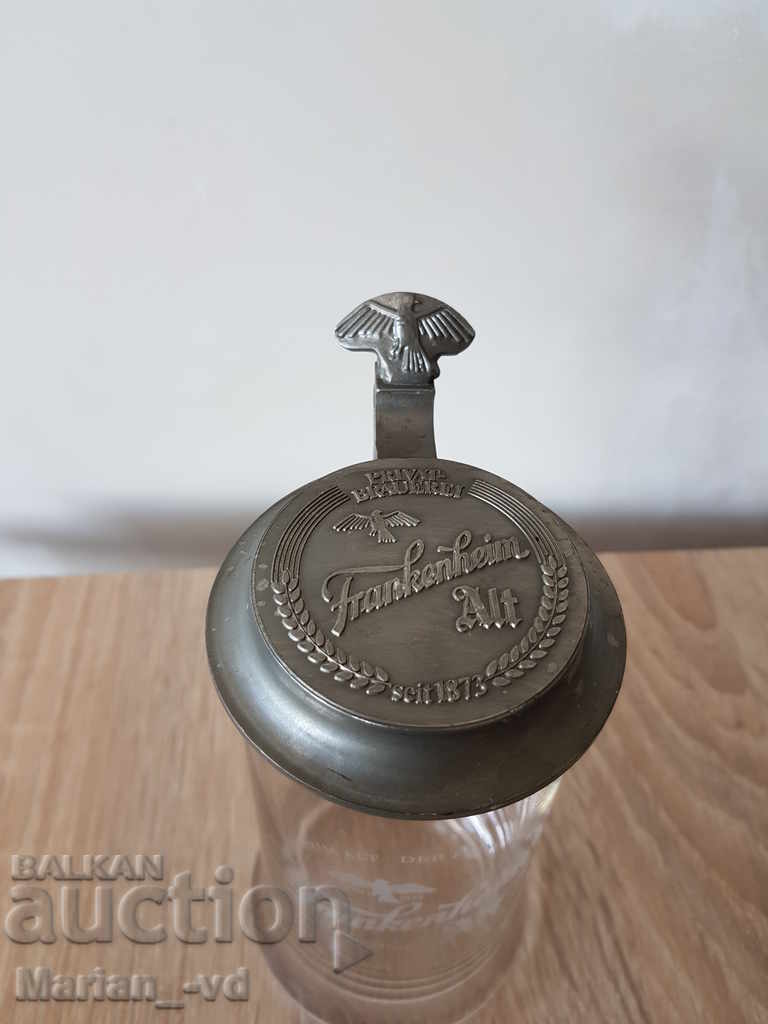 Collectible glass mug with price 25.00 BGN | € 12.78 Collectible glass mug with price 25.00 BGN | € 12.78