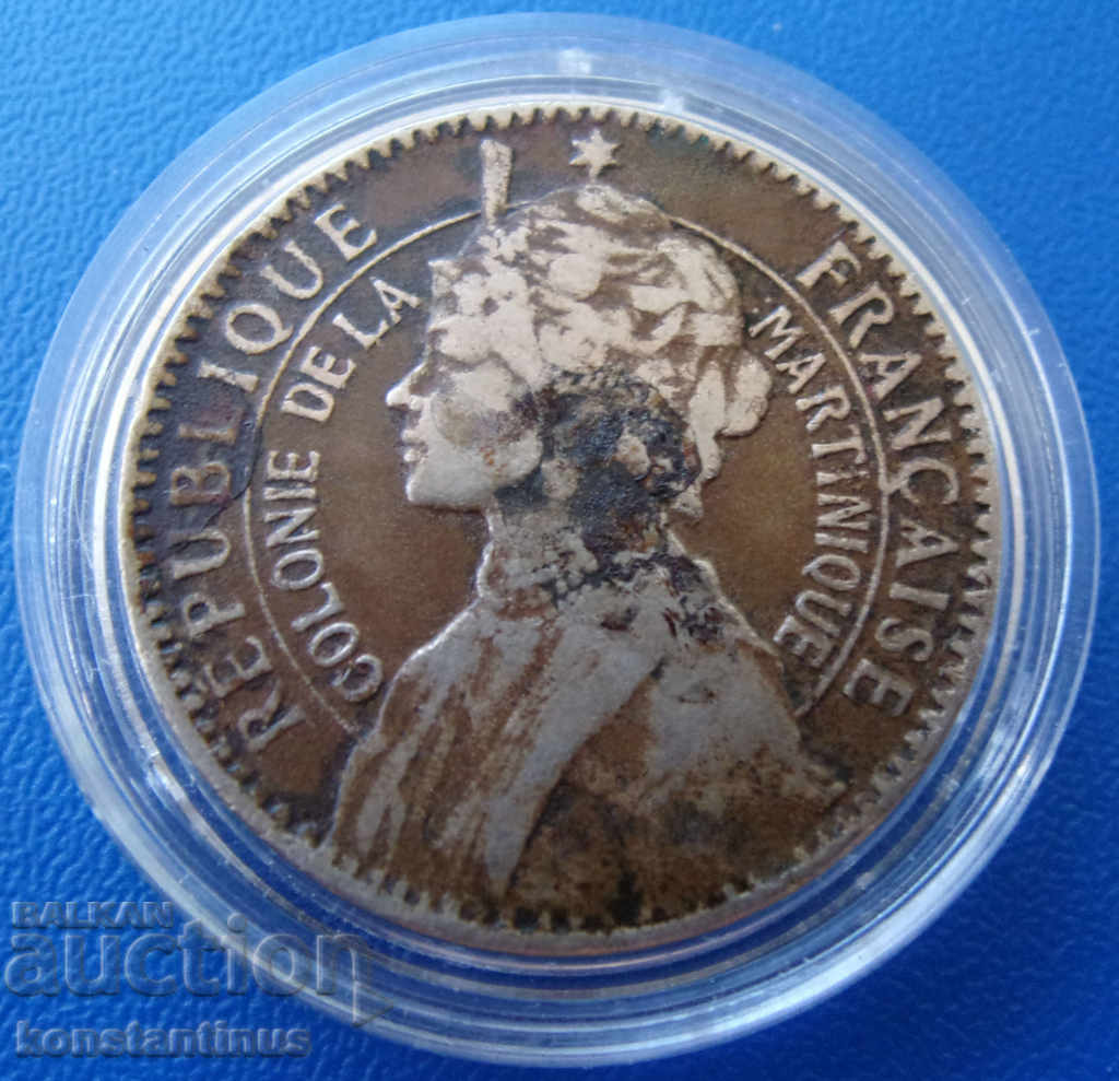 Martinica - Franța 1 Franc 1922 Foarte rar cu preț € 58.80 | 115.00 BGN