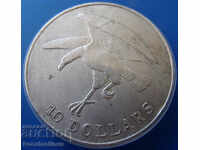 Singapore-$ 10 1973-silver and very rare. Very Rare