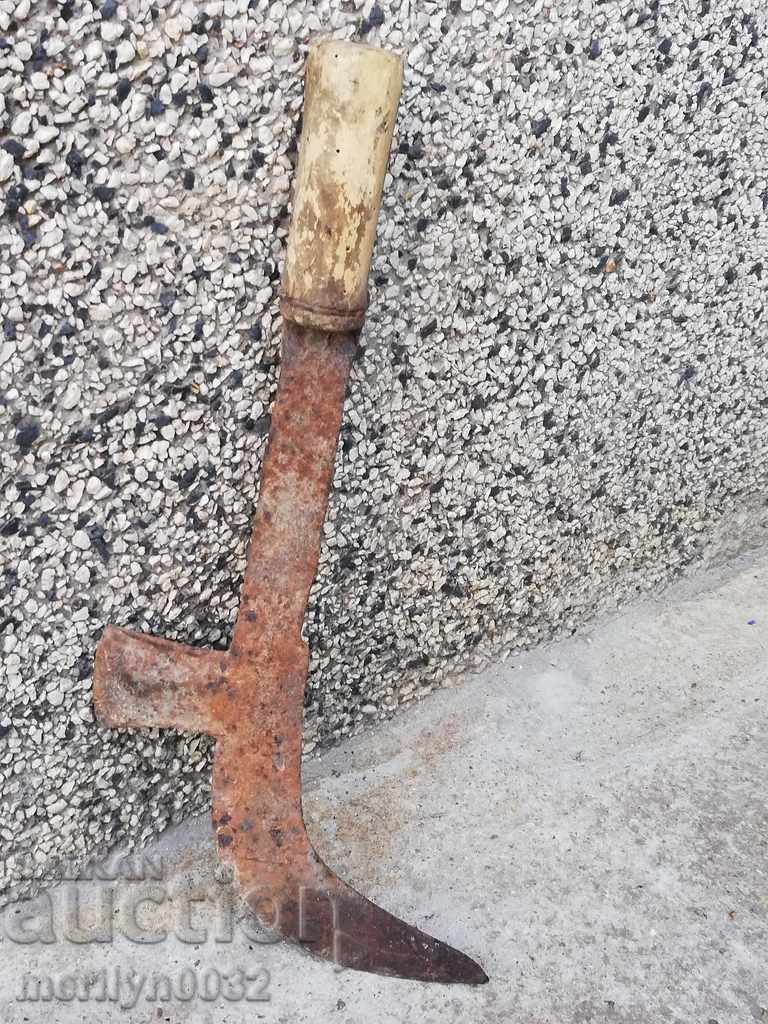 Old forged knife, blade, wrought iron, knife, chopper with price 43.00 BGN | € 21.99 Old forged knife, blade, wrought iron, knife, chopper with price 43.00 BGN | € 21.99