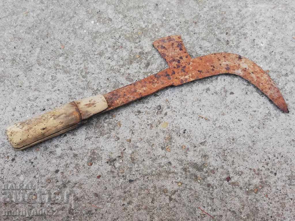 Old forged knife, blade, wrought iron, knife, chopper - 5 Old forged knife, blade, wrought iron, knife, chopper - 5