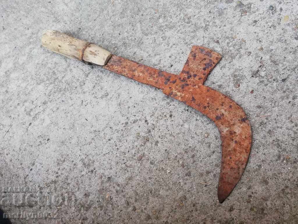 Old forged knife, blade, wrought iron, knife, chopper - 6 Old forged knife, blade, wrought iron, knife, chopper - 6