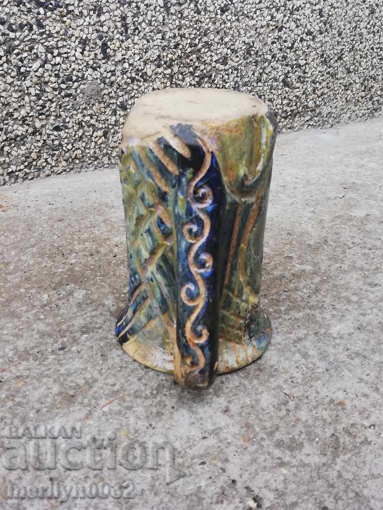 Delivery of Embossed Trojan jug, ceramic, bas-relief, late 19th century