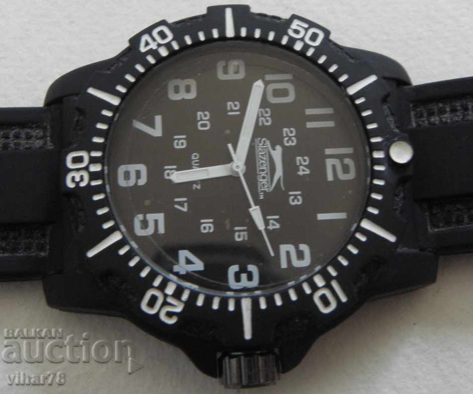 МЪЖКИ КВАРЦОВ ЧАСОВНИК -SLAZENGER