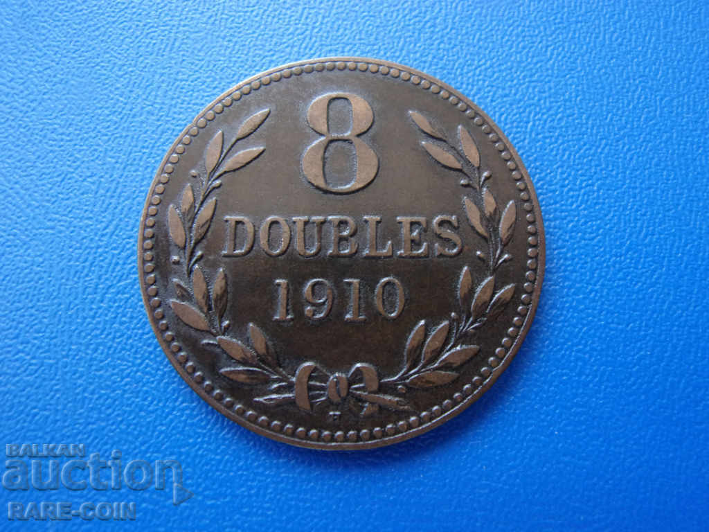 IV (27) Fr. Guernsey 8 Double 1910 N