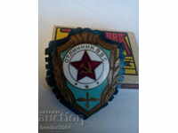 Socialist badge, USSR enamel, military aviation, perfect