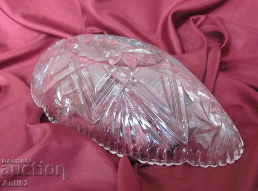 30's Art Deco Crystal Cup, Bonbonniere, Fruity - 6 30's Art Deco Crystal Cup, Bonbonniere, Fruity - 6