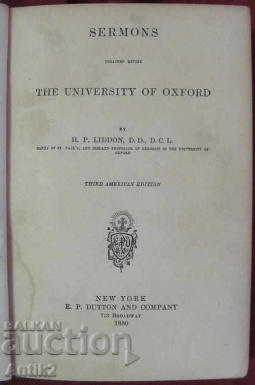 1880 Lectures SERMONS THE UNIVERSITY OF OXFORD with price 180.00 BGN | € 92.03 1880 Lectures SERMONS THE UNIVERSITY OF OXFORD with price 180.00 BGN | € 92.03